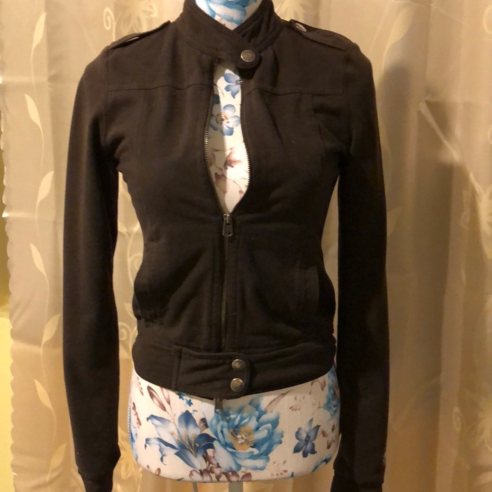 Abercrombie & Fitch Brown motor jacket